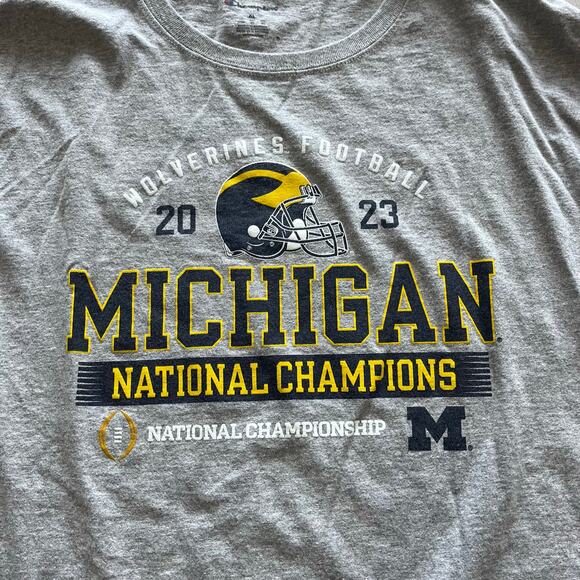 Champion University Of Michigan Wolverines Men's LG Football Graphic T-shirt - Picture 2 of 5